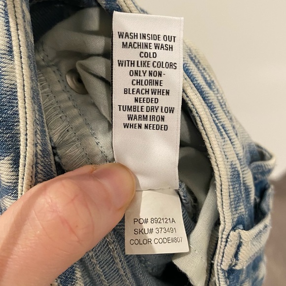 RSQ 90s Acid Wash Vintage Mom Skinny Denim Jeans - Picture 9 of 11